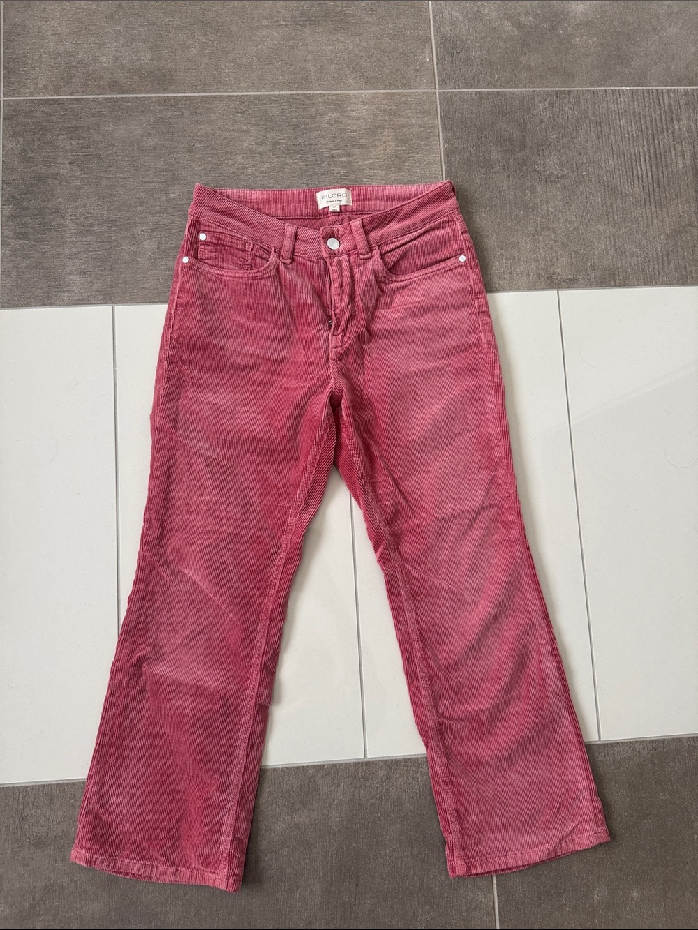Pilcro Corduroy Jeans in Rose Pink